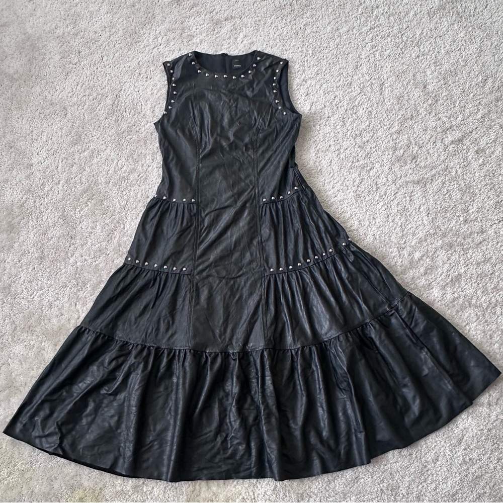 PINKO - Leather Sleeveless Dress